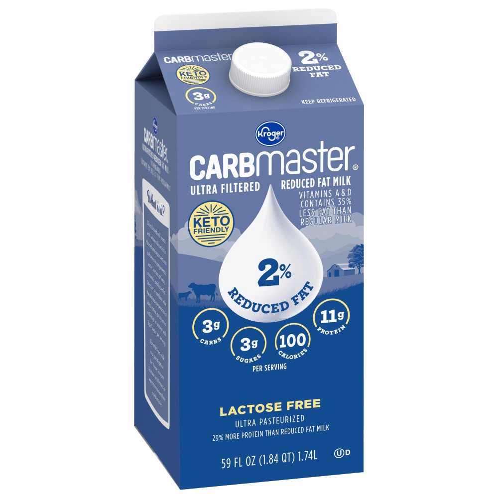 slide 3 of 5, Kroger Carbmaster 2% Milk, 59 fl oz