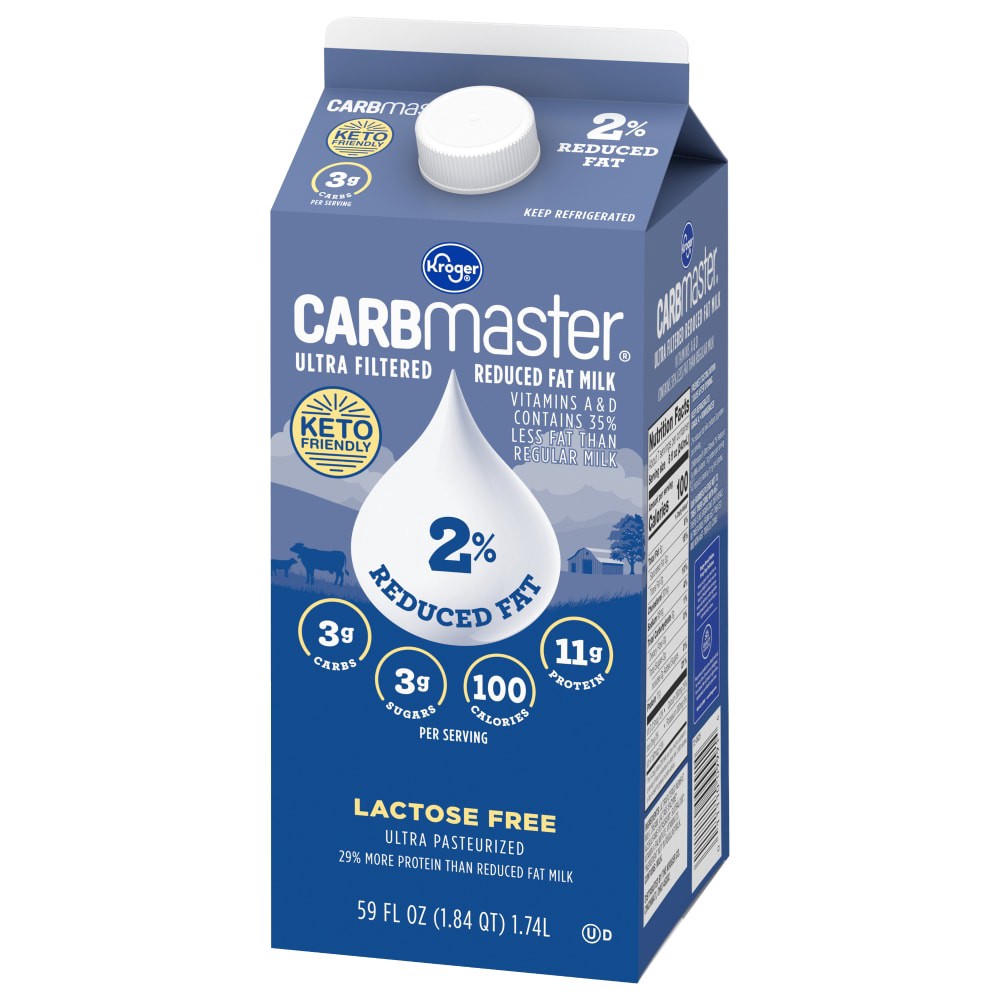 slide 4 of 5, Kroger Carbmaster 2% Milk, 59 fl oz