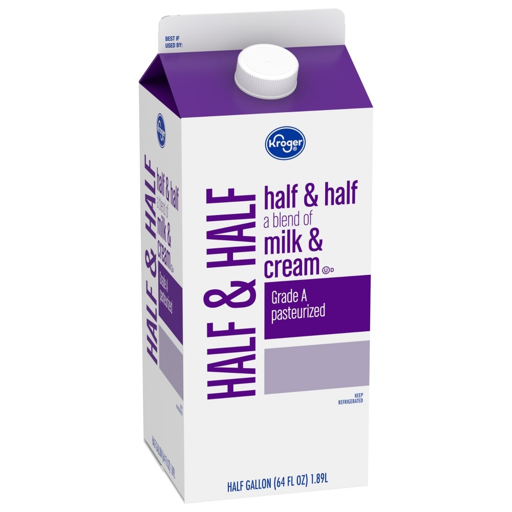 slide 2 of 2, Kroger Half & Half, 12 gal
