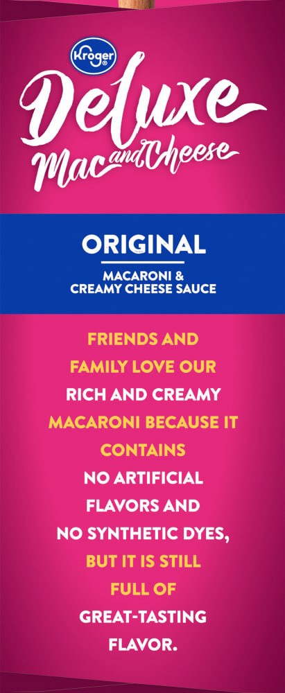 slide 6 of 6, Kroger Deluxe Original Macaroni And Cheese, 14 oz