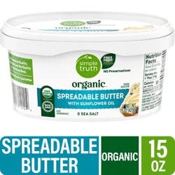 Simple Truth Organic With Sunflower Oil Spreadable Butter