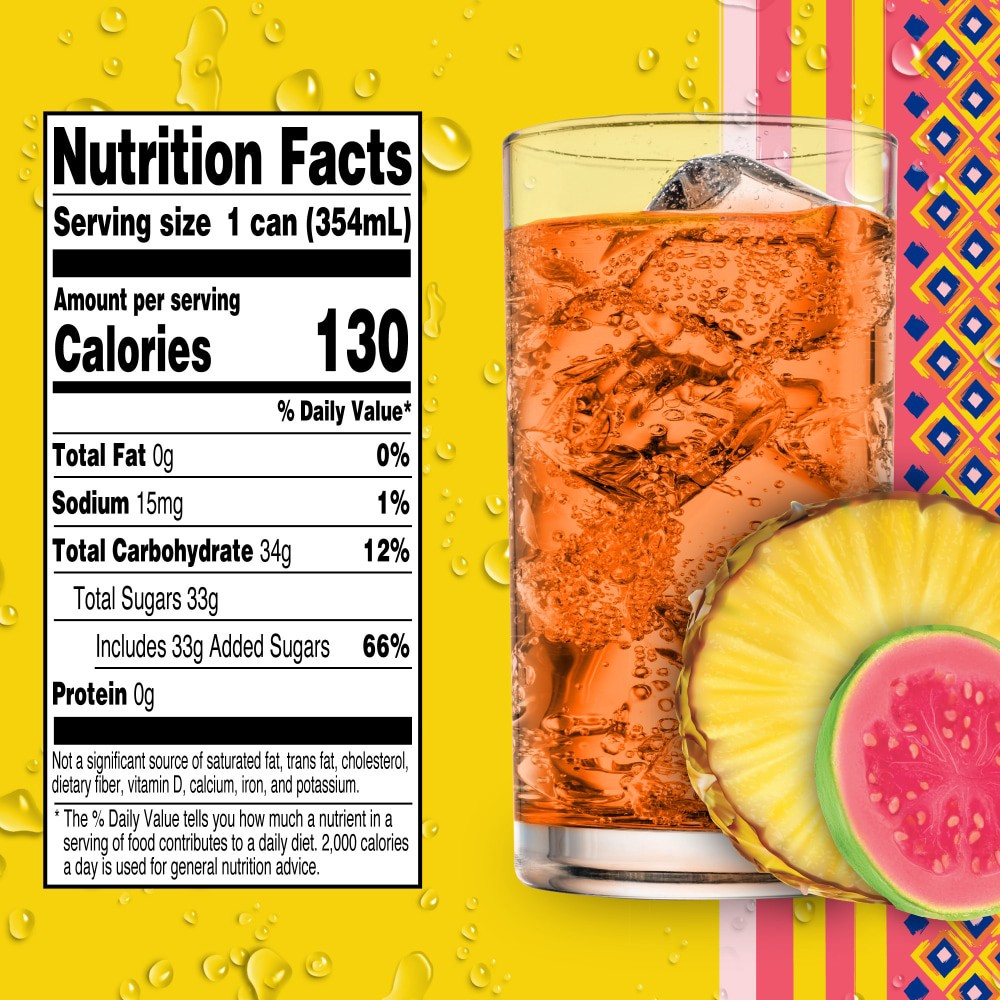 slide 3 of 5, Kroger Mercado Tropical Pineapple Guava Soda - 12 ct; 12 fl oz, 12 ct; 12 fl oz