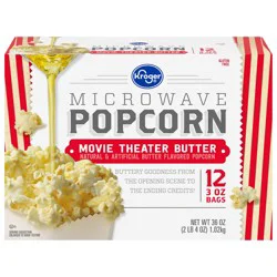 Kroger Movie Theater Butter Microwave Popcorn