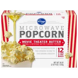 Kroger Movie Theater Butter Microwave Popcorn