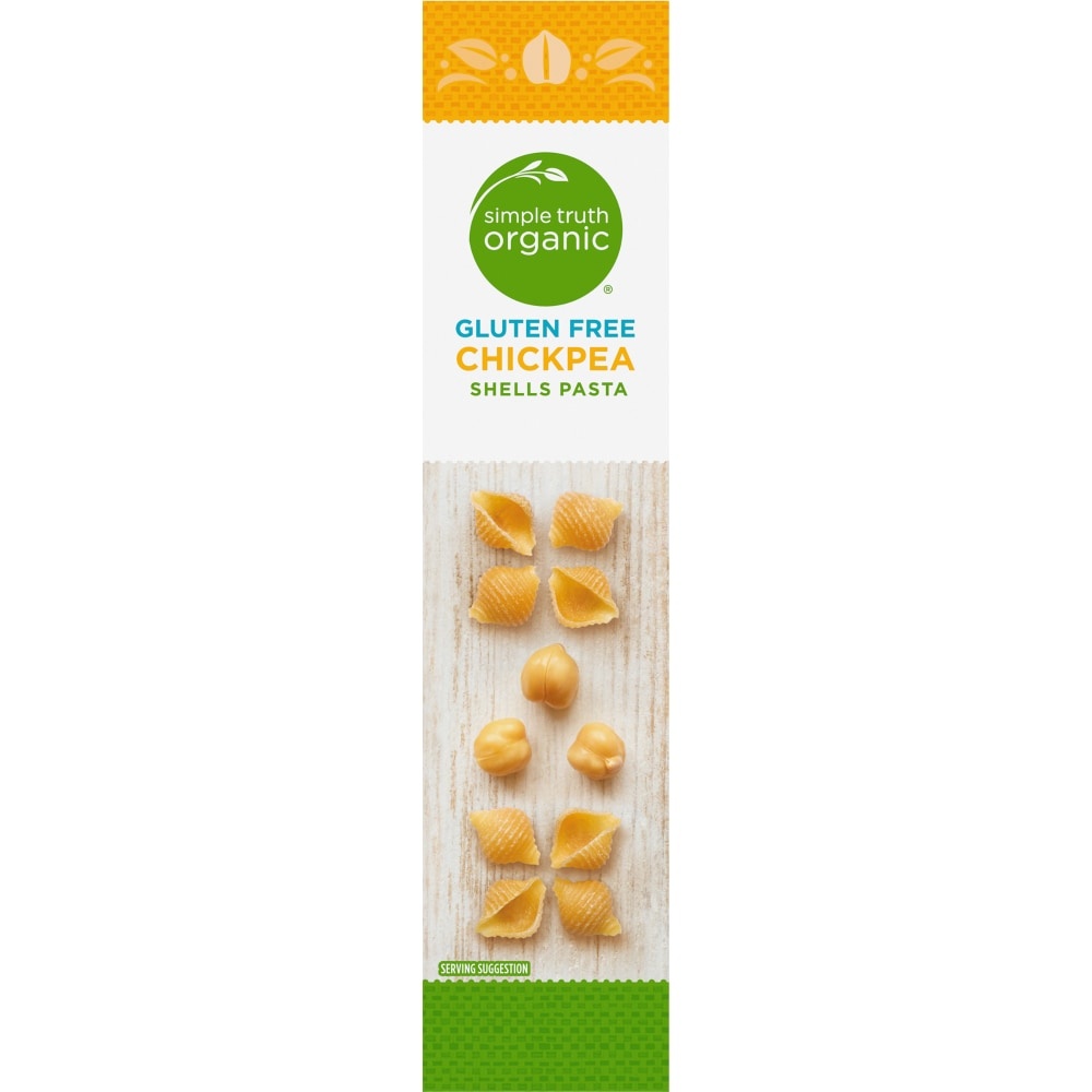 slide 6 of 6, Simple Truth Organic Gluten Free Chickpea Shells Pasta, 8 oz