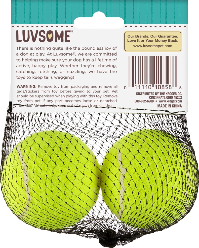 slide 2 of 2, Luvsome Tennis Balls, 2 ct