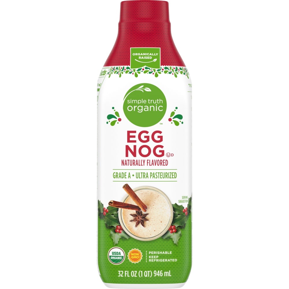 slide 3 of 4, Simple Truth Organic Egg Nog, 32 fl oz