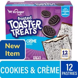 Kroger® Frosted Cookies and Créme Toaster Treats, 12 ct / 20.4 oz