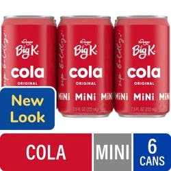 Big K® Cola Soda Mini Cans, 6 pk / 7.5 fl oz