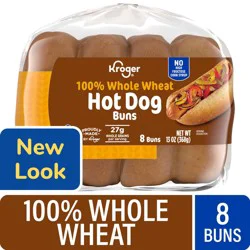 Kroger 100% Whole Wheat Hot Dog Buns