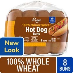 Kroger 100% Whole Wheat Hot Dog Buns