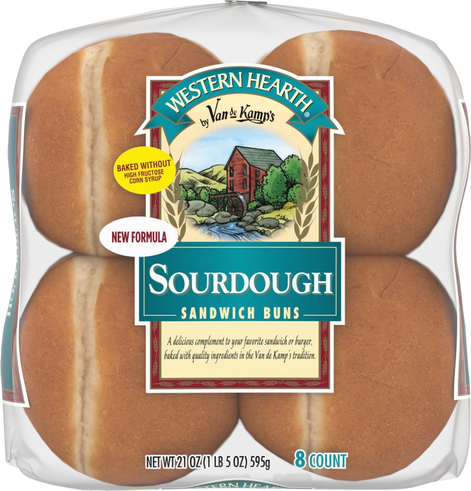 slide 2 of 4, Western Hearth Extra Large Sourdough Sandwich Buns, 8 ct