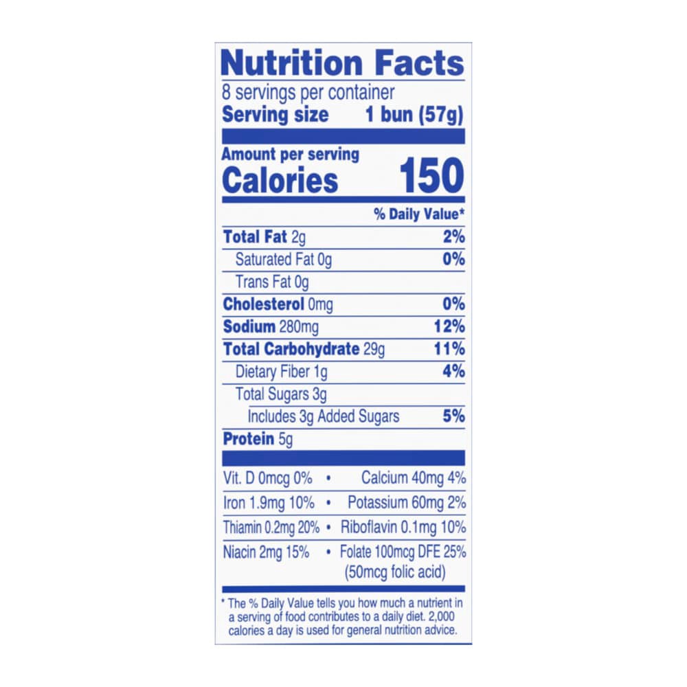 slide 3 of 6, Rich N Honey Enriched Hamburger Buns, 8 ct