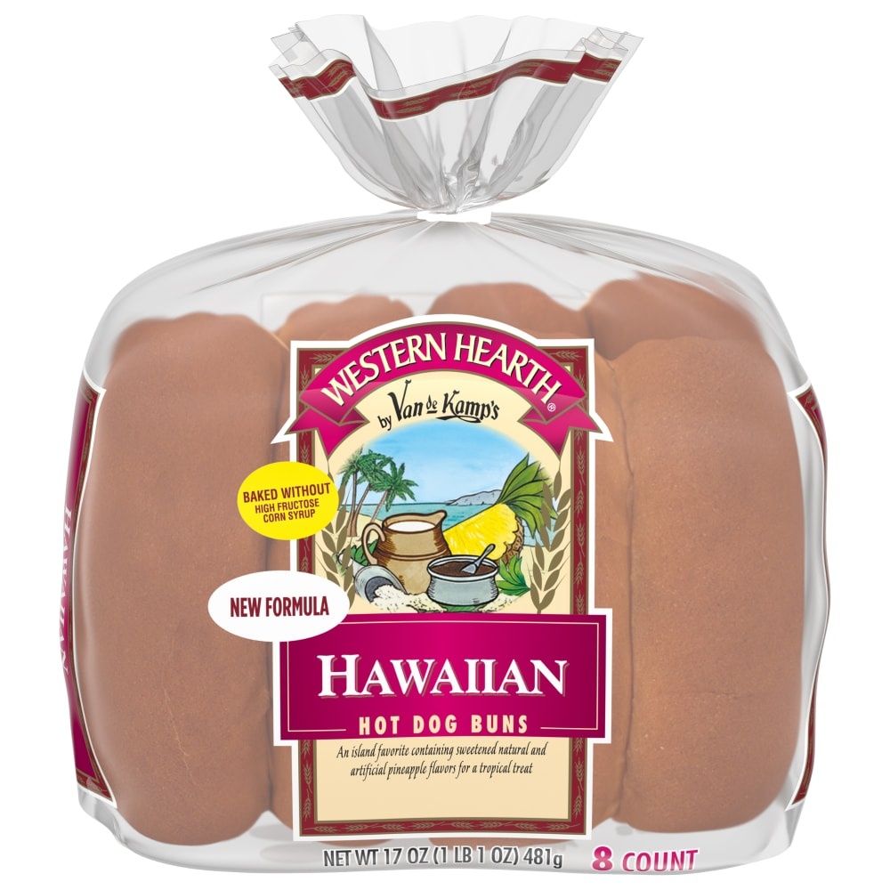 slide 2 of 2, Western Hearth Hawaiian Hot Dog Buns, 8 ct