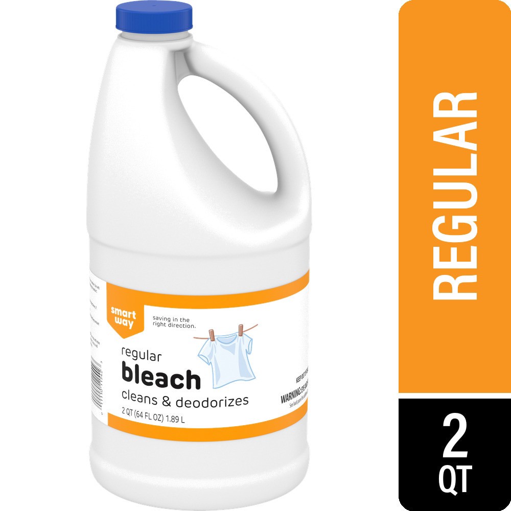 slide 4 of 5, Smart Way Regular Bleach, 64 fl oz