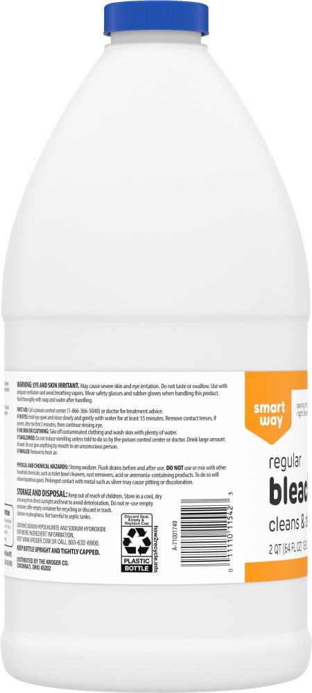 slide 2 of 5, Smart Way Regular Bleach, 64 fl oz
