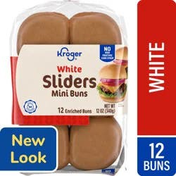Kroger White Sliders Enriched Mini Buns