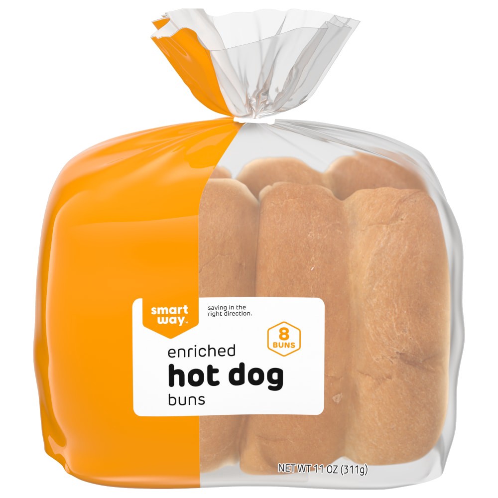 slide 2 of 2, Smart Way Enriched Hot Dog Buns, 8 ct; 11 oz