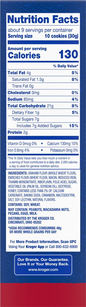 slide 2 of 4, Kroger Cinnamon Graham Cookie Stix, 9 oz