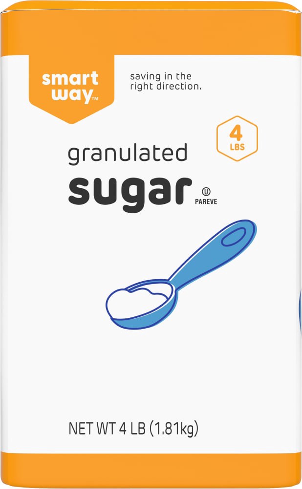 slide 2 of 3, Smart Way Granulated Sugar, 4 lb
