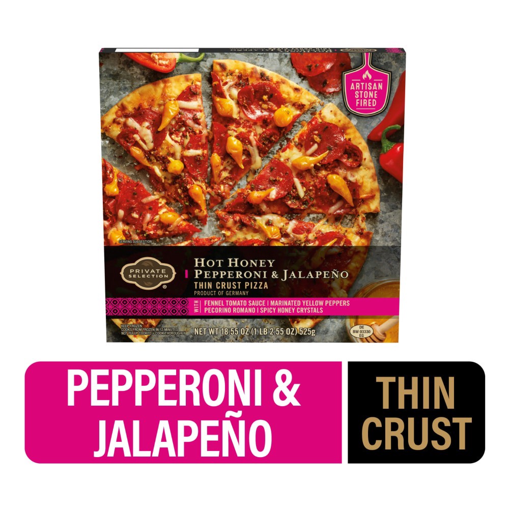 slide 2 of 5, Private Selection Hot Honey Pepperoni With Real Jalapeno, 18.55 oz