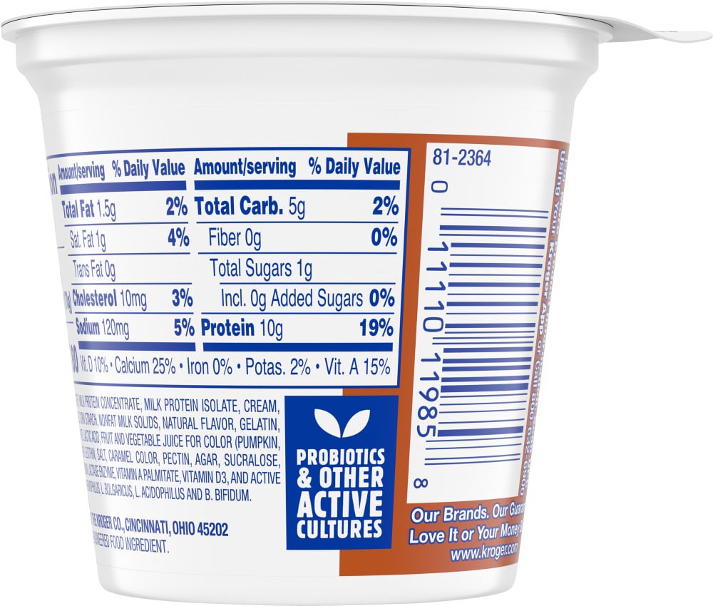 Kroger Low Fat Dulce De Leche Lactose Free Yogurt 6 oz Shipt