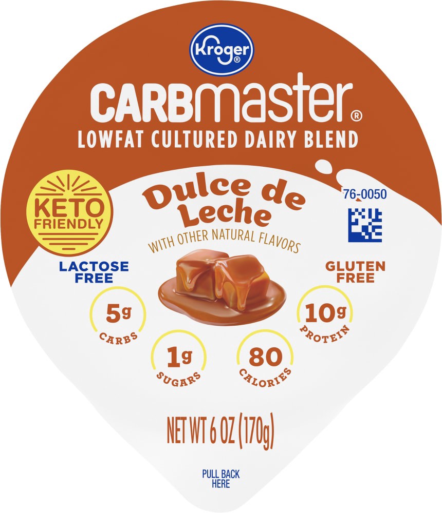 slide 5 of 5, Kroger Low Fat Dulce De Leche Lactose Free Yogurt, 6 oz
