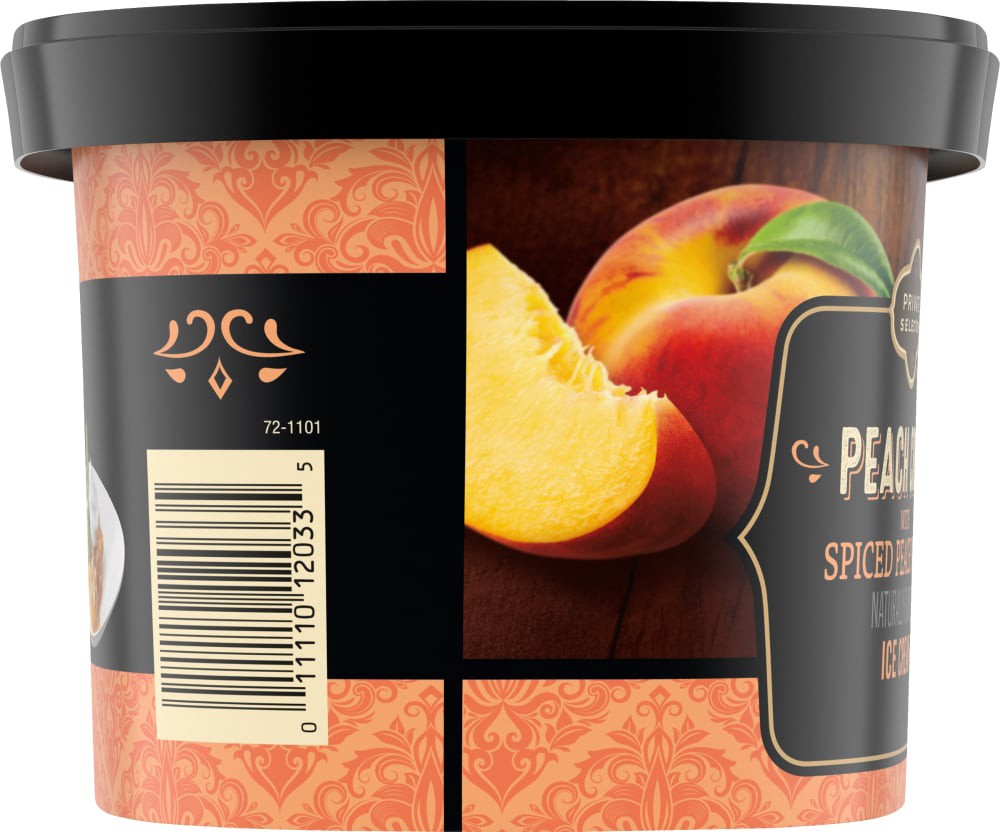 slide 4 of 5, Private Selection Peach Crisp With Spiced Peach Swirl Ice Cream, 48 fl oz