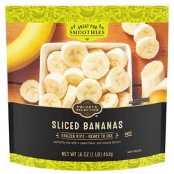 Private Selected Frozen Sliced Bananas