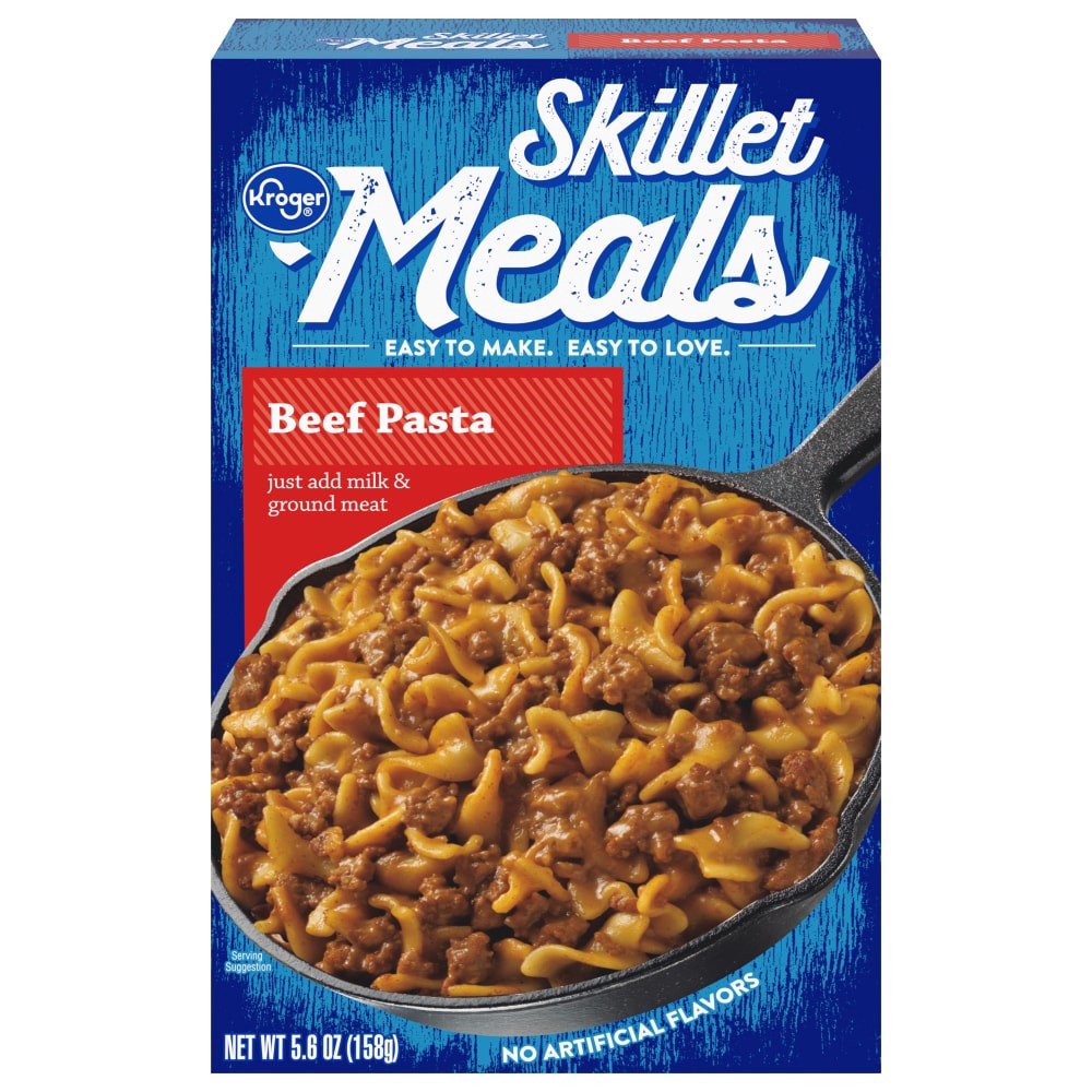 slide 2 of 2, Kroger Skillet Meals Beef Pasta - 5.6 oz, 5.6 oz