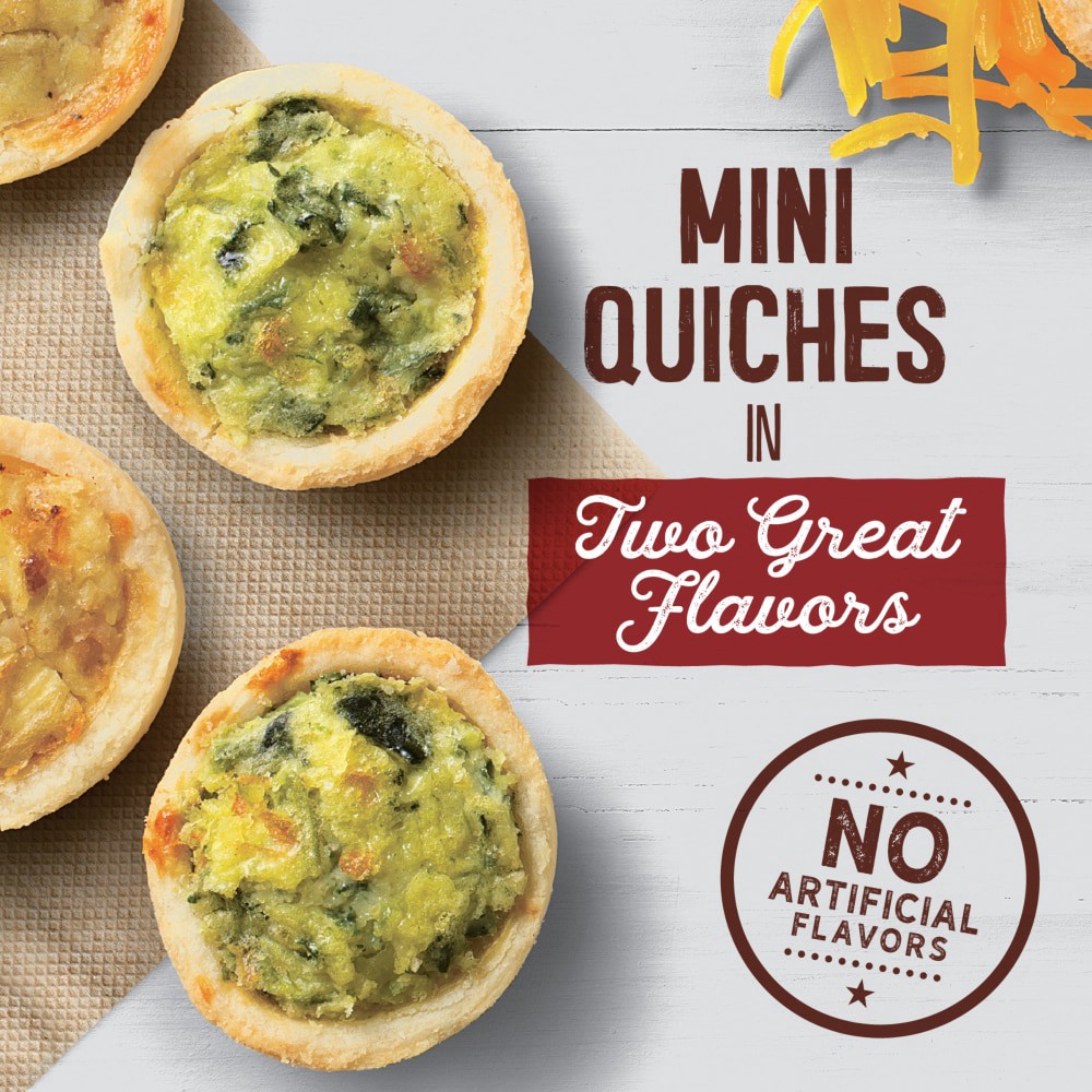 slide 2 of 2, Kroger Mini Quiche Duo, 22.5 oz