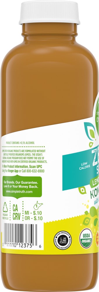 slide 4 of 4, Simple Truth Organic Lemon Ginger Kombucha - 16 fl oz, 16 fl oz