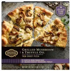 Private Selection Grilled Mushroom & Truffle Oil Thin Crust Pizza