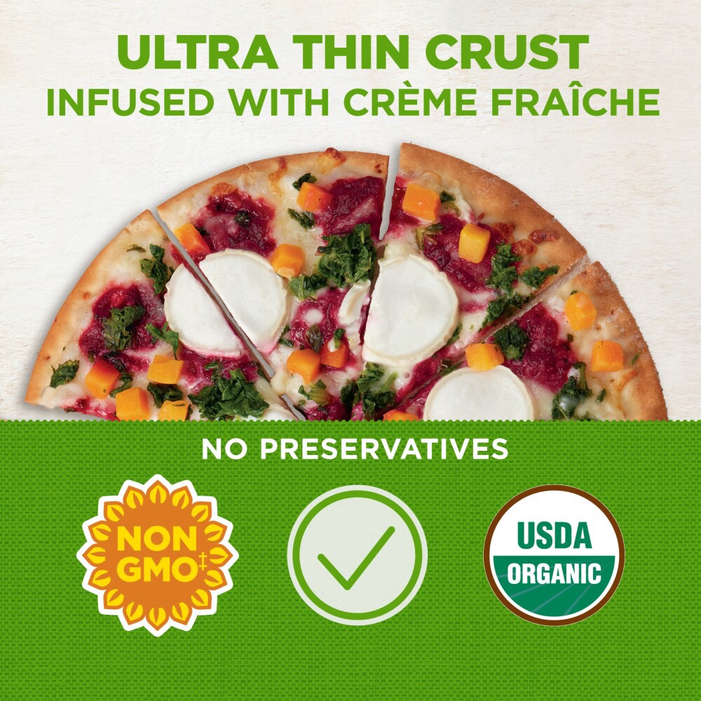 slide 2 of 2, Simple Truth Organic Ultra Thin Crust Goat Cheese & Beet Sauce Pizza, 1 ct