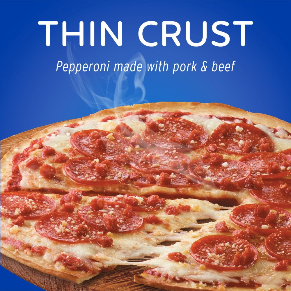 slide 2 of 2, Kroger Extra Thin Crust Double Pepperoni, 16.25 oz