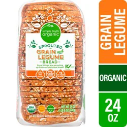 Simple Truth Organic Sprouted Grain And Legume Bread