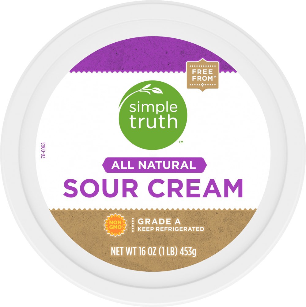 slide 5 of 6, Simple Truth All Natural Sour Cream, 16 oz