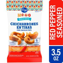 Kroger Mercado Chicharrones En Tiras Red Pepper Pork Cracklin Strips