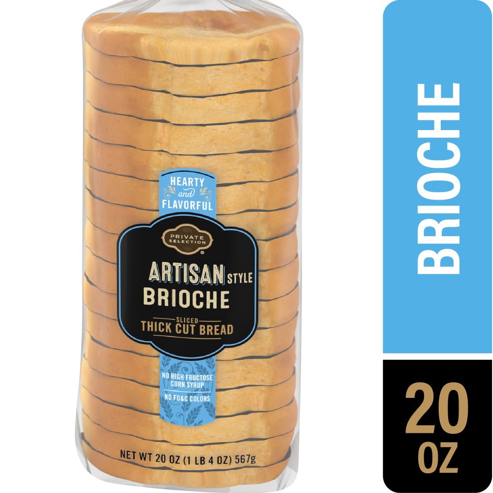 slide 2 of 4, Private Selection Artisan Style Brioche Thick Cut Bread, 20 oz