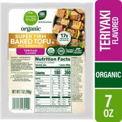 Simple Truth Organic Super Firm Teriyaki Flavored Pre-Marinated Baked Tofu