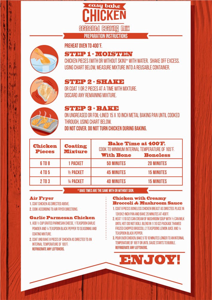 slide 2 of 6, Kroger Easy Bake Chicken Seasoned Coating Mix, 2 ct; 2.25 oz