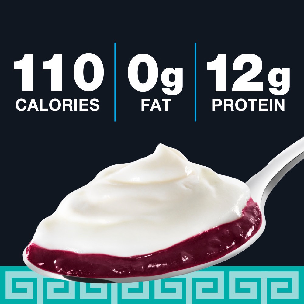 slide 4 of 5, Kroger Fruit On The Bottom Blueberry Greek Nonfat Yogurt Cup, 5.3 oz