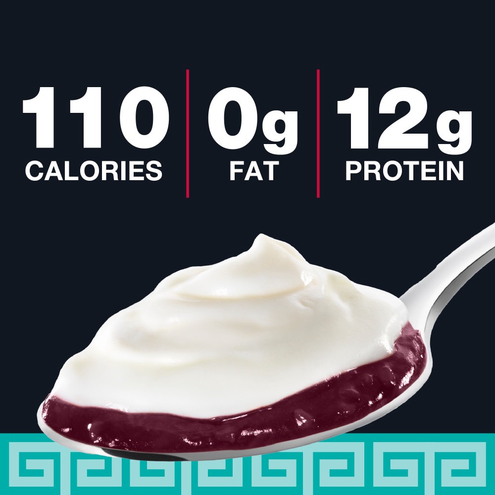 slide 2 of 5, Kroger Fruit On The Bottom Black Cherry Nonfat Greek Yogurt Cup, 5.3 oz