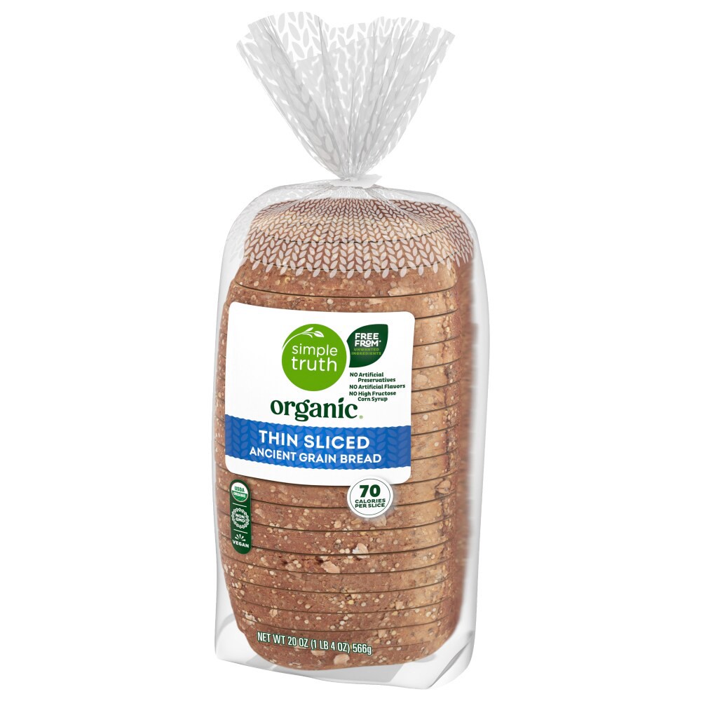 slide 2 of 6, Simple Truth Organic Organic Thin Sliced Ancient Grain Bread, 20 oz