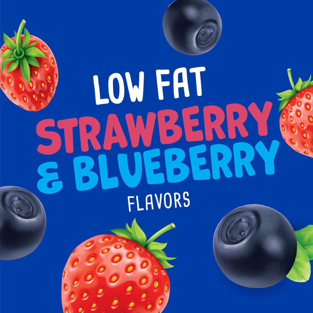 slide 2 of 5, Kroger Strawberry And Blueberry Yogurt Tubes, 48 oz