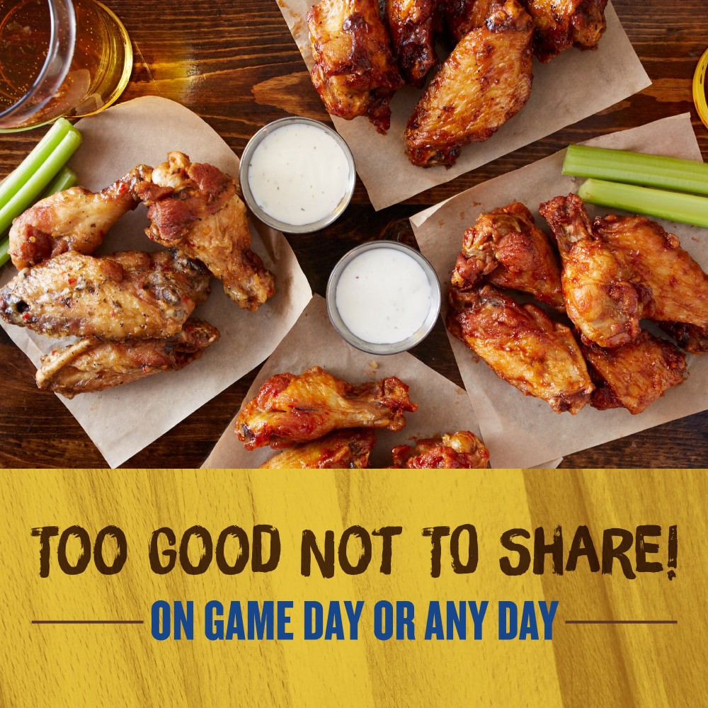 slide 2 of 6, Kroger Traditional Roasted Chicken Wings, 22 oz