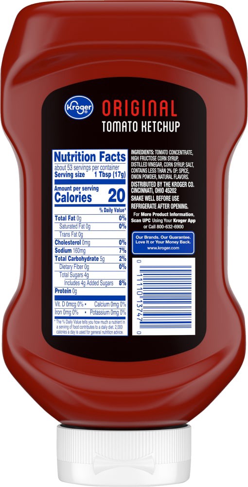 slide 2 of 2, Kroger Tomato Ketchup, 32 oz