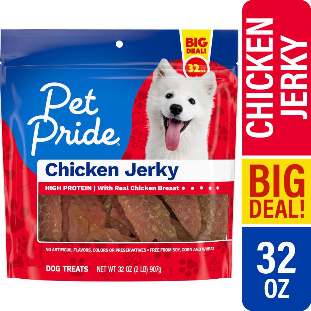 slide 2 of 6, Pet Pride Chicken Jerky, 32 oz