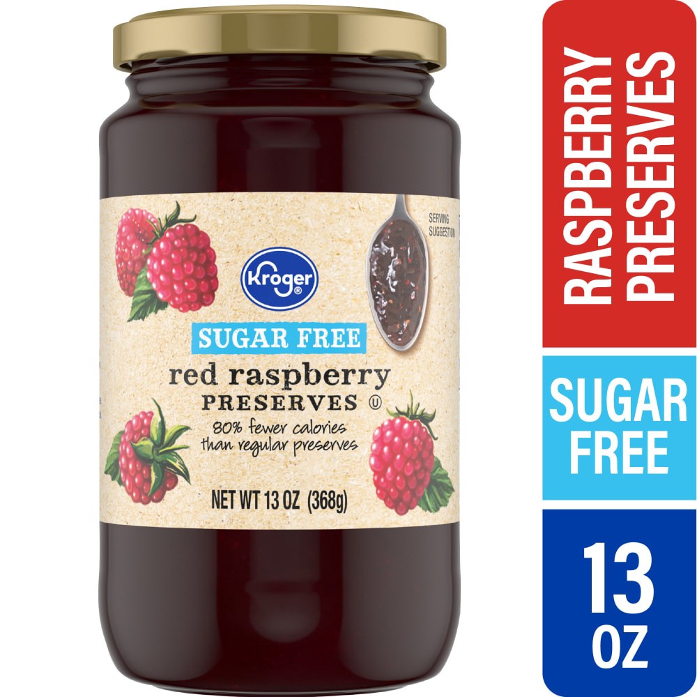 slide 3 of 6, Kroger® Raspberry Preserves Sugar Free, 13 oz