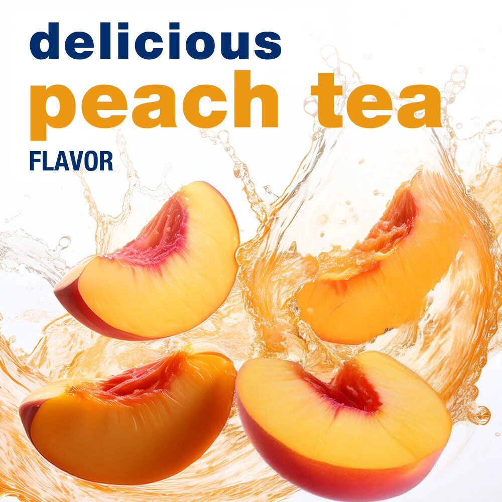 slide 3 of 4, Kroger® Lite Zero Sugar Peach Tea Instant Drink Mix, 6 packets / 0.39 oz